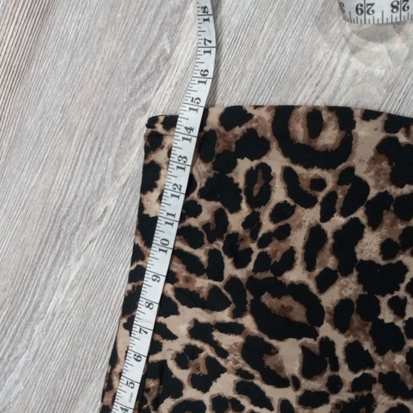 Chic Leopard Print Women's Skort Skirt Size L - Picture 7 of 10